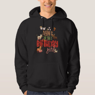 Aunt Barn Animals Farm Country Birthday Crew Theme Hoodie
