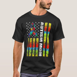 Aunt Bear Autism Awareness   Love Support Great Lo T-Shirt
