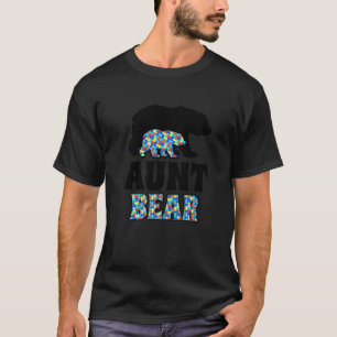 Aunt Bear Autism Awareness T-Shirt