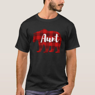 Aunt Bear Clothing Womens Auntie Family Member Ma T-Shirt