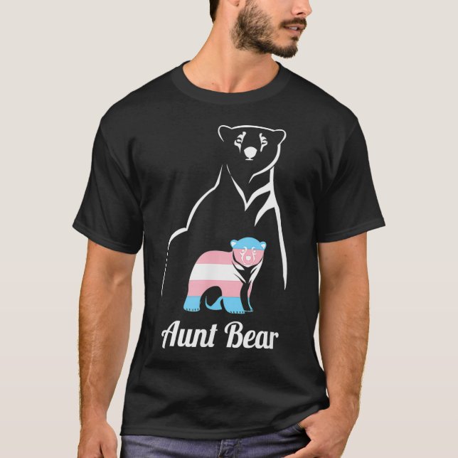 Aunt Bear LGBTQ  Trans Child Gift  T-Shirt (Front)