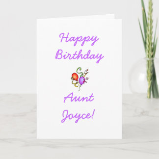 Aunt Birthday Card