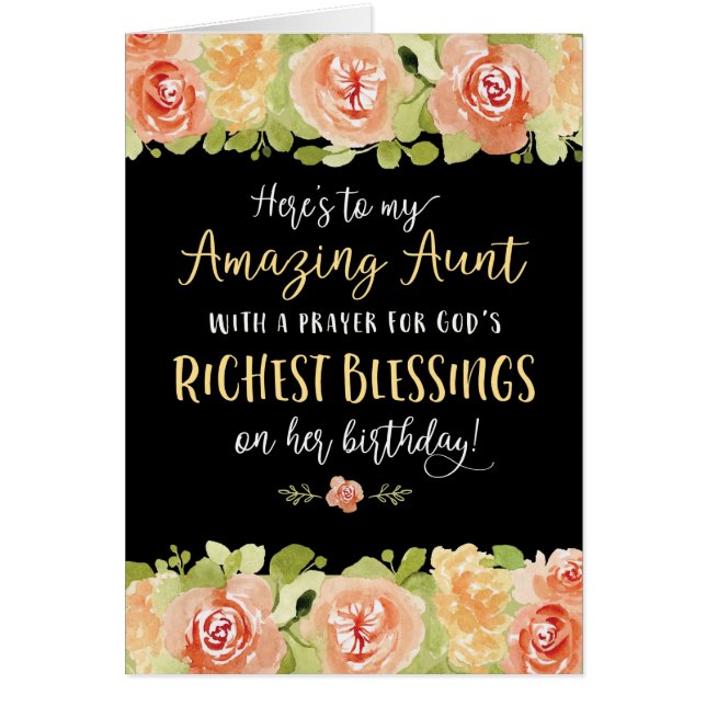 Aunt Birthday, Here's to my Amazing Aunt (Front)