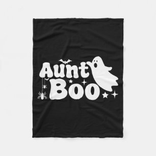 Aunt Boo Funny Ghost Halloween Family Matching  Fleece Blanket