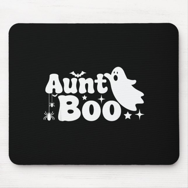 Aunt Boo Funny Ghost Halloween Family Matching  Mouse Mat (Front)