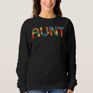 Aunt Brick Builder Blocks Master Builder For Wome Sweatshirt