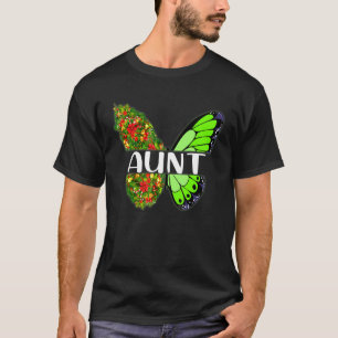 Aunt Butterfly Christmas Matching Family Pajama T-Shirt