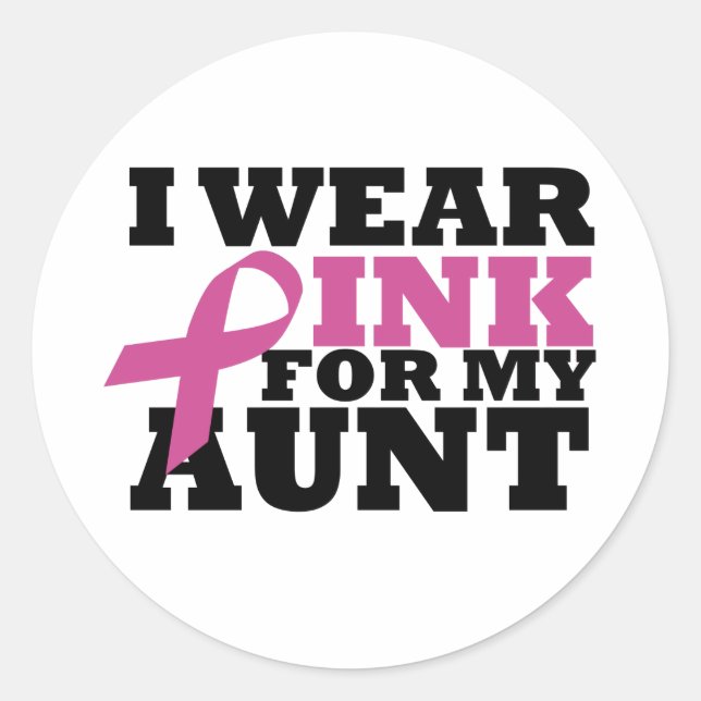 aunt classic round sticker (Front)