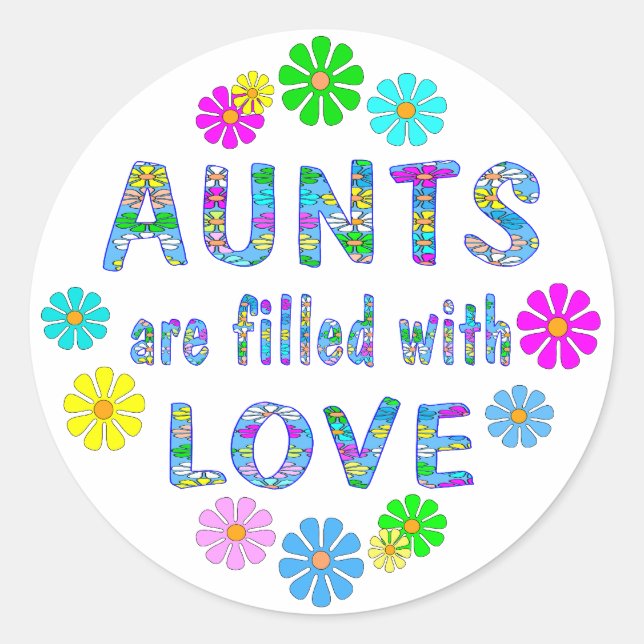 Aunt Classic Round Sticker (Front)