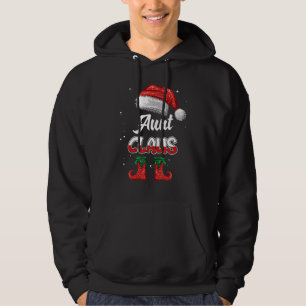 Aunt Claus Christmas Pajama Family Matching Xmas Hoodie