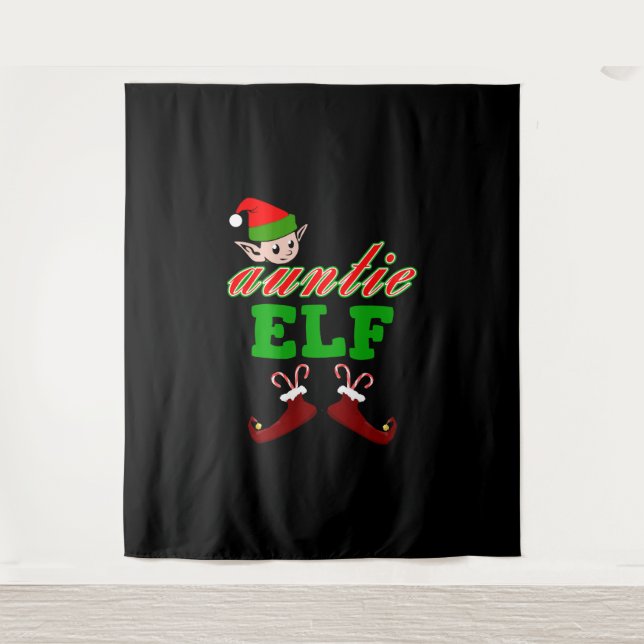 Aunt Elf Christmas Gift Tapestry (Front)