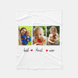 Aunt Ever 3 Photo Fleece Blanket