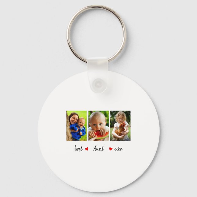 Aunt Ever 3 Photo  Key Ring (Front)