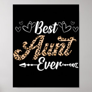 Aunt Ever Leopard Style Shirt For Aunt  Poster