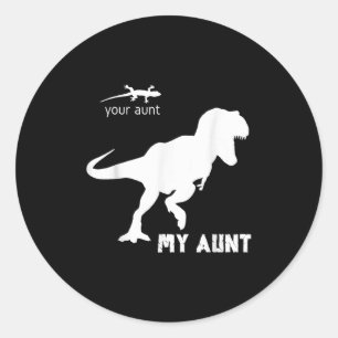 Aunt Ever Squad Gift Auntie Women's Bae Classic Round Sticker