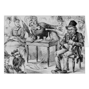 Aunt Evins on the Temperance 'Stump'