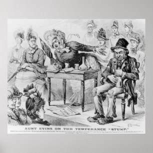 Aunt Evins on the Temperance 'Stump' Poster