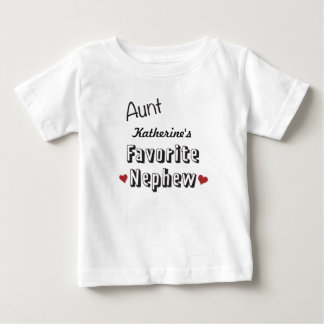 Aunt Favourite Nephew Baby T-Shirt Personalised