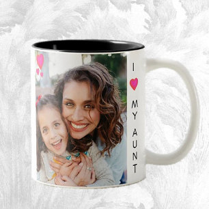 Aunt Gift! Sweet Photo Two-Tone Coffee Mug