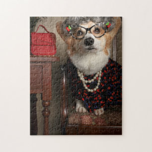 Aunt Gussy corgi puzzle
