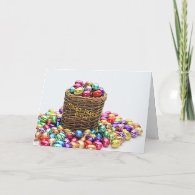 Aunt Happy Easter Holiday Card (Front)