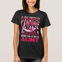 Aunt In Heaven Butterfly Awesome Breast Cancer