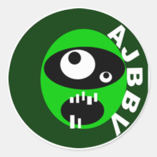 aunt jamamas big band vigilantes face sticker