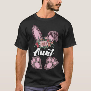 Aunt Leopard Bunny Matching Family Easter Day Part T-Shirt