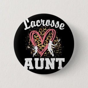Aunt Leopard Heart Matching Family  6 Cm Round Badge