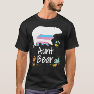 Aunt Lgbt Bear Transgender Rainbow Lgbt Gay Lesbia T-Shirt