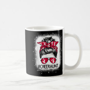 Aunt Life Messy Bun Cheerleader Bleached Mothers D Coffee Mug