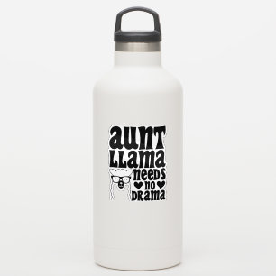 Aunt Llama Needs No Drama Auntie Typography Modern
