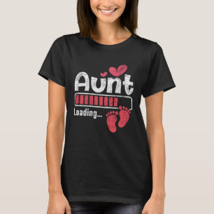 Aunt Loading Pregnancy Announcement New Baby Aunty T-Shirt