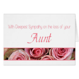 Sympathy For The Loss Of Aunt Cards & Invitations | Zazzle.co.uk