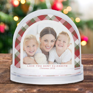 Aunt Love You Arch Photo Christmas Snowglobe