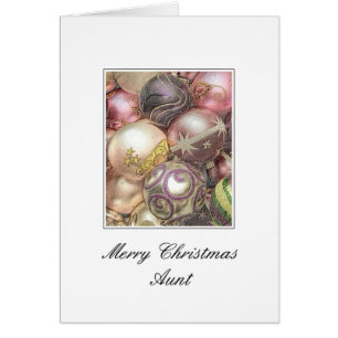 aunt Merry Christmas card