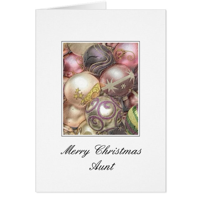 aunt Merry Christmas card (Front)