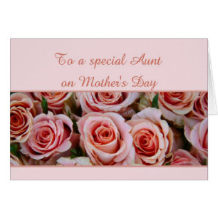 Aunt Mother's Day rose card