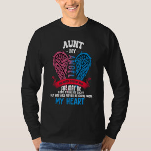 Aunt My Angel She Watch Over My Back Never Be Gone T-Shirt