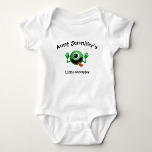 Aunt Newborn Little Monster Niece Nephew Baby Bodysuit
