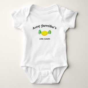 Aunt Newborn Little Sweetie Niece Nephew Cute Baby Bodysuit