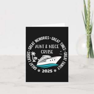Aunt Niece Cruise Trip 2025 Summer Vacation Matchi Card
