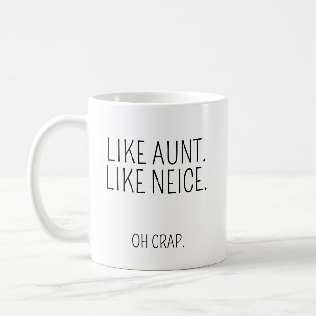Aunt Niece Gift | Funny Aunt Mug | Funny Niece Mug (Left)