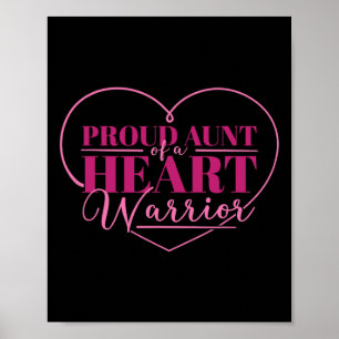 Aunt Of A Heart Warrior Poster