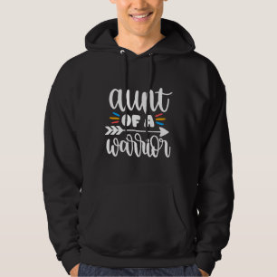 Aunt Of A Warrior Autism Awareness Hoodie