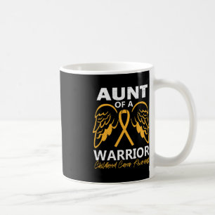 Aunt of A Warrior Childhood Cancer Awareness Angel Coffee Mug