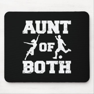 Aunt Of Both Dance And Soccer Funny Dancer Soccer  Mouse Mat