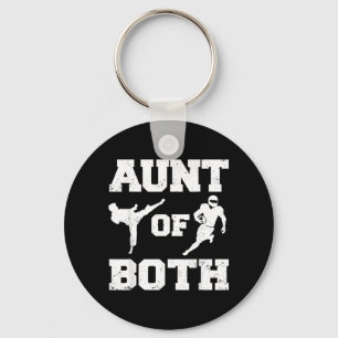 Aunt of Both Taekwondo and Football Funny Martial Key Ring