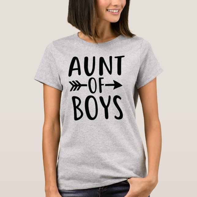 Aunt Of Boys T-Shirt (Front)
