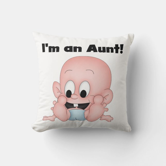 Aunt of New Nephew T-shirts and Gifts Cushion (Front)